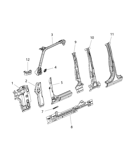 2019 Jeep Wrangler Aperture Panel Diagram 2 - Thumbnail