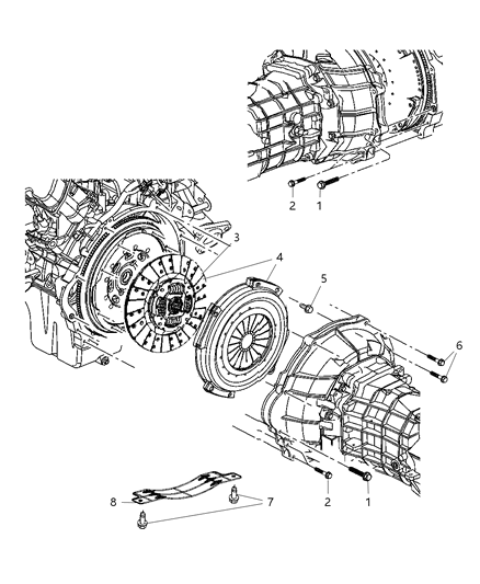 2006 Dodge Ram 1500 Clutch Assembly Diagram 1 - Thumbnail
