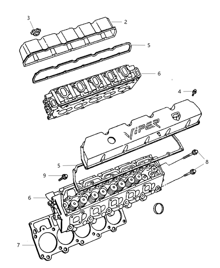 2002 Dodge Viper Cylinder Head Diagram