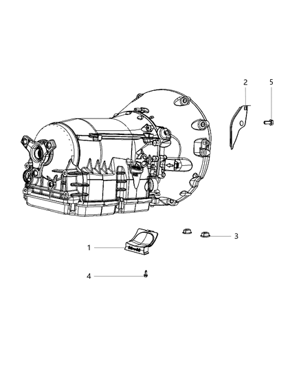 2013 Chrysler 300 Cover Transmission Dust Diagram for 4792978AC