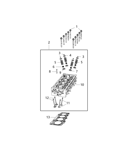 2018 Jeep Compass Cylinder Head & Cover Diagram 1 - Thumbnail