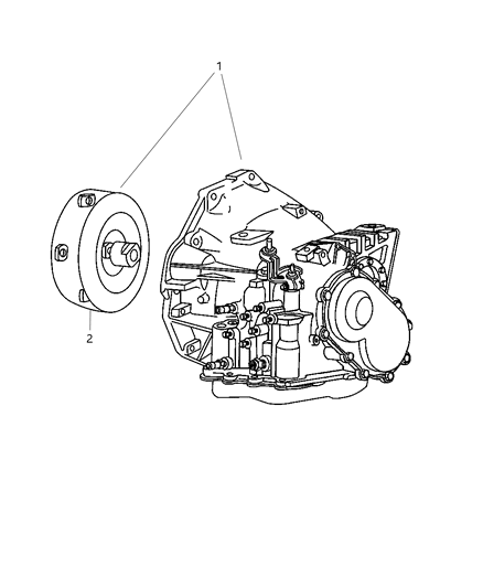 2004 Dodge Caravan Transaxle Assembly Diagram 1 - Thumbnail