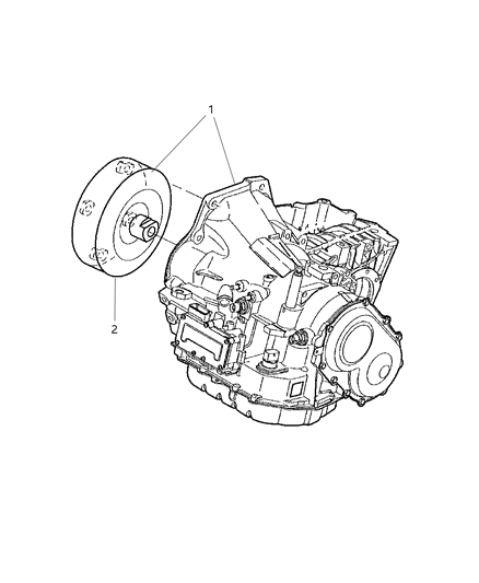 2007 Dodge Caravan Transaxle Assembly Diagram 2 - Thumbnail