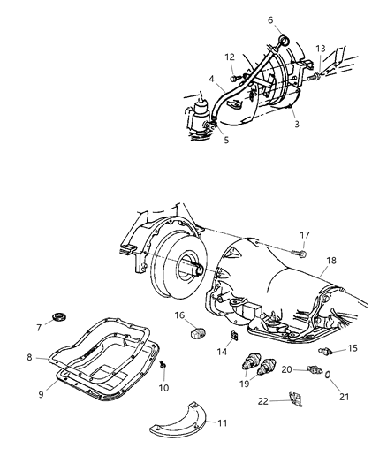 2006 Dodge Ram 2500 Indicator Transmission Fluid Level Diagram for 53032605AB
