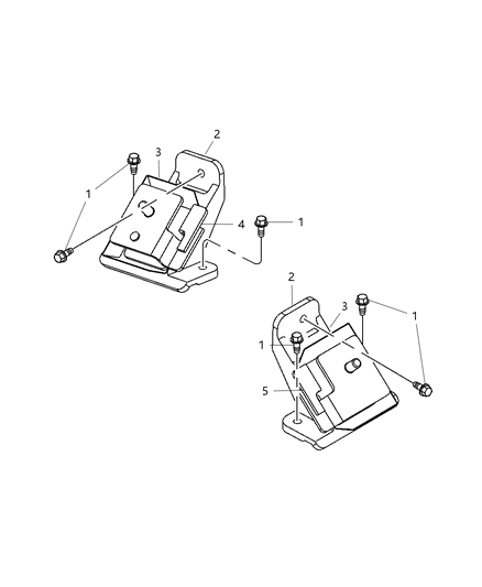 2003 Dodge Viper Front Mount, Driver Side Diagram for 4642617AB