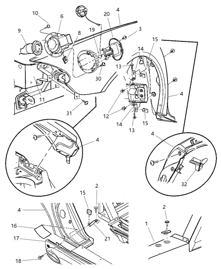 2009 Dodge Viper Rear Floor Pan Diagram for 5030093AF