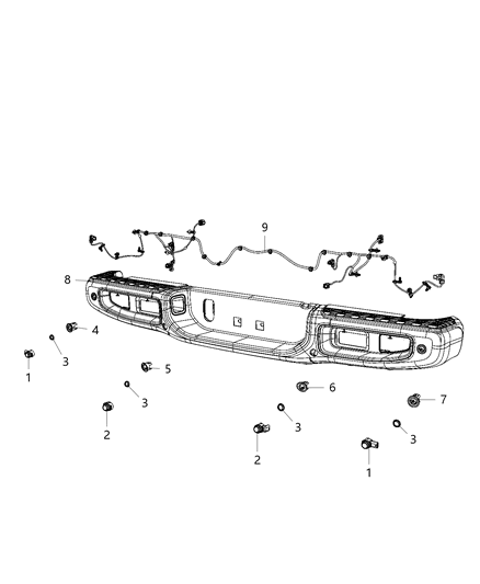 2021 Jeep Wrangler Park Assist Diagram 2 - Thumbnail
