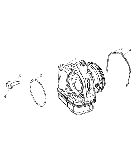 2009 Jeep Compass Throttle Body Diagram 1 - Thumbnail