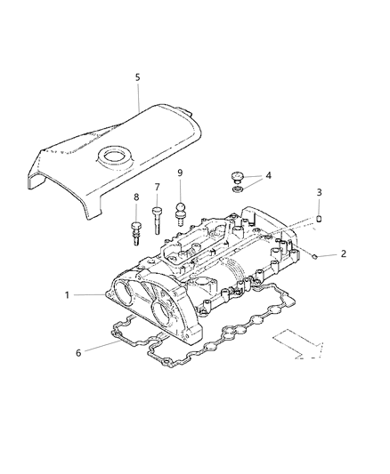 2021 Ram ProMaster 2500 Cylinder Head Covers Diagram 1 - Thumbnail