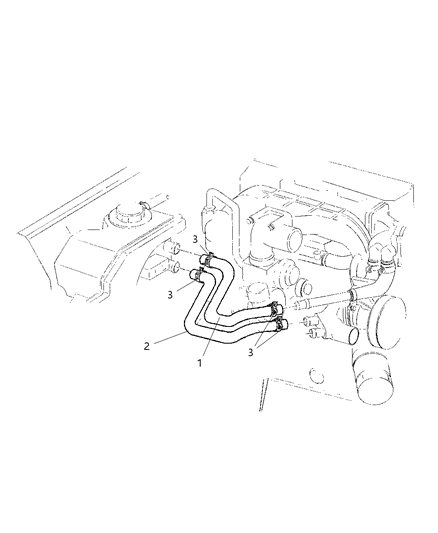 1998 Jeep Cherokee Plumbing - Heater Diagram 3 - Thumbnail