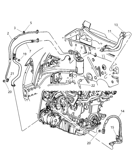 2003 Chrysler PT Cruiser Dehydrator Diagram for 5096291AA