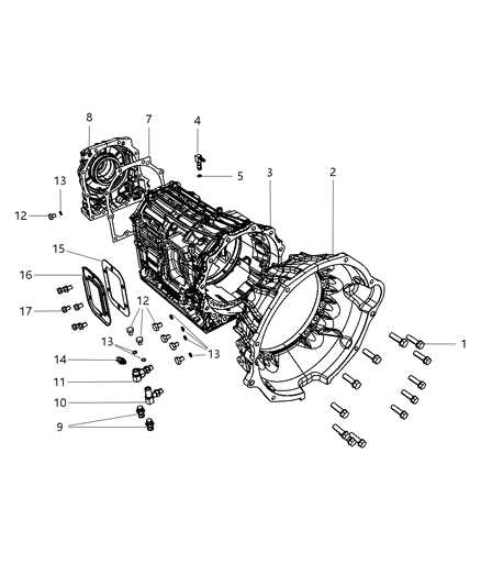 2007 Dodge Ram 3500 Cab Chassis Case & Extension Diagram 2 - Thumbnail