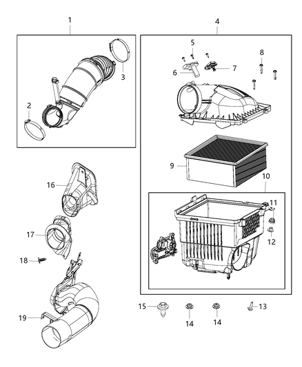 2014 Ram 3500 Pickup Air Cleaner Diagram 3 - Thumbnail