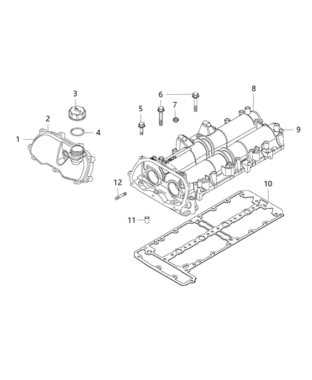 2014 Ram ProMaster 2500 Cylinder Head & Cover Diagram 2 - Thumbnail
