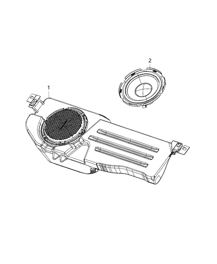 2020 Ram 2500 Speakers, Amplifier And Sub Woofer Diagram 5 - Thumbnail