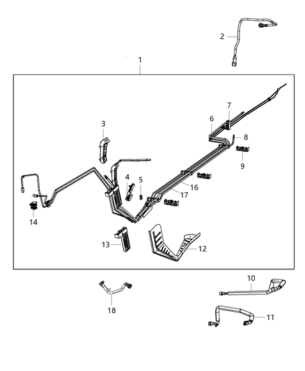 2015 Dodge Charger Clip Impact Blocker Diagram for 68104002AA