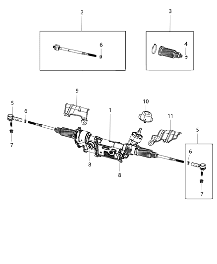2016 Chrysler 300 Gear Rack And Pinion Electric Diagram for 68274994AB