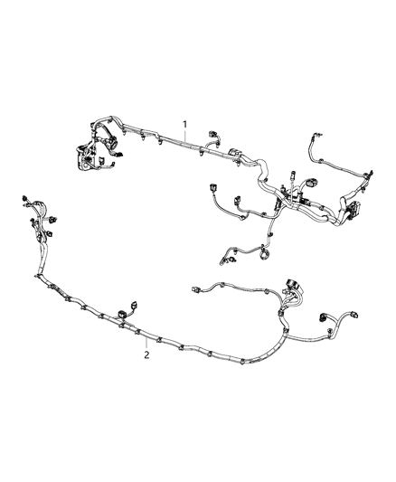 2020 Jeep Cherokee Wiring - Front End Diagram