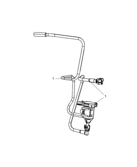 2009 Chrysler Sebring Emission Control Vacuum Harness Diagram 2 - Thumbnail