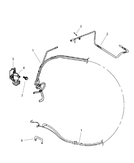1998 Dodge Ram 2500 Regular Cab Emission Control Vacuum Harness Diagram