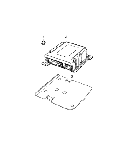 2021 Dodge Durango SDM Module Diagram for 68492238AD