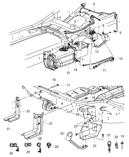 2011 Ram 3500 Cab Chassis Diesel Exhaust Fluid System Diagram
