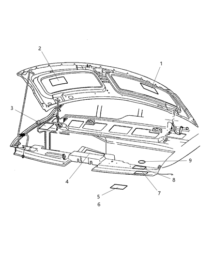 2003 Dodge Ram Van Label Emission Diagram for 52110410AA