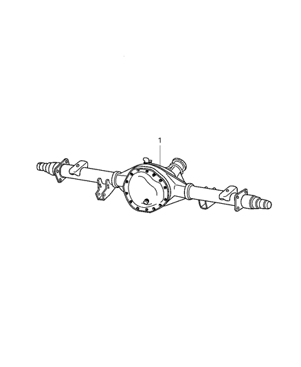 2007 Dodge Ram 3500 Cab Chassis Axle Assembly, Rear Diagram