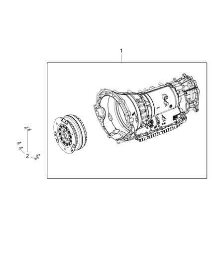 2019 Ram 2500 Transmission / Transaxle Assembly Diagram 1 - Thumbnail