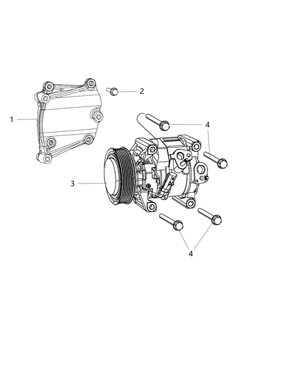 2015 Chrysler 200 Mount Bracket Diagram for 4627487AA