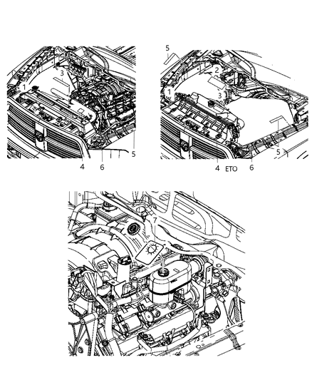 2012 Ram 3500 Pickup Engine Compartment Diagram