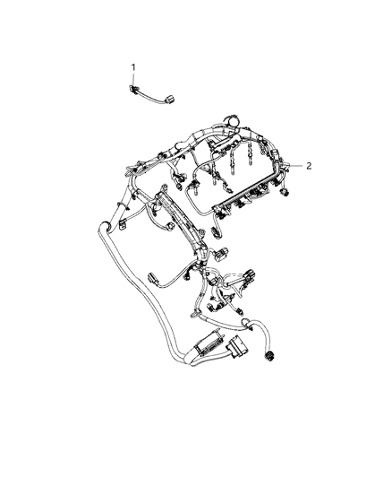 2019 Jeep Wrangler Wiring, Engine Diagram 1 - Thumbnail