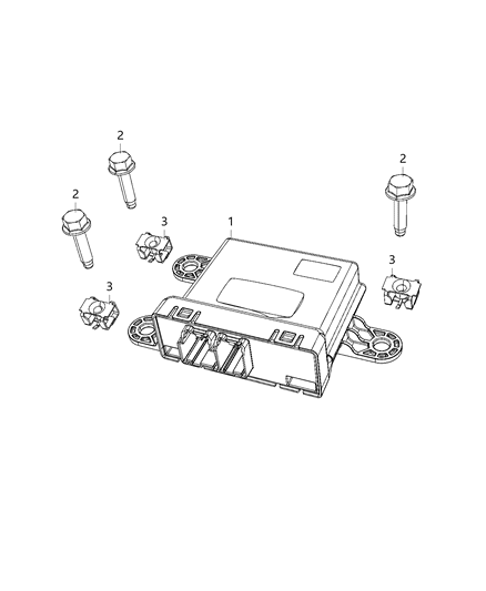 2021 Jeep Cherokee Control Module Diagram for 68454413AA