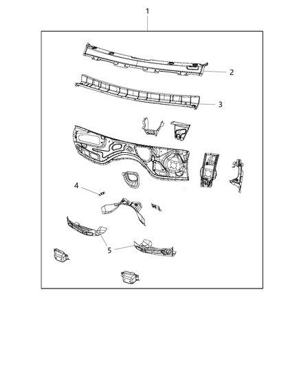 2016 Jeep Grand Cherokee Panel Dash Diagram for 68251645AA