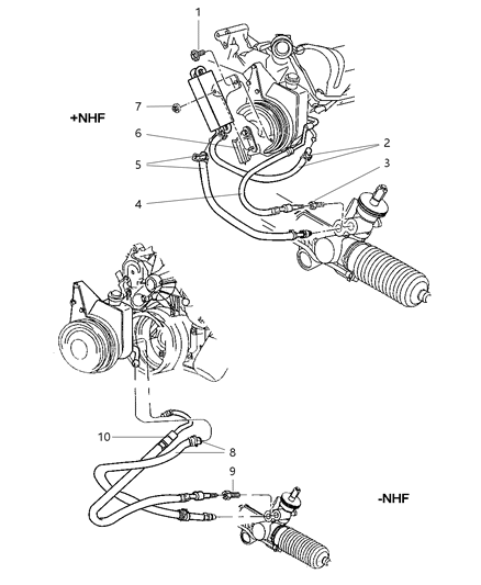 2002 Dodge Durango Power Steering Hoses Diagram 3 - Thumbnail