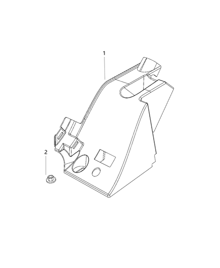 2020 Jeep Gladiator Quarter Trim Panel Diagram 1 - Thumbnail