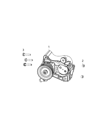 2021 Ram ProMaster 2500 Power Steering Pump Diagram 1 - Thumbnail
