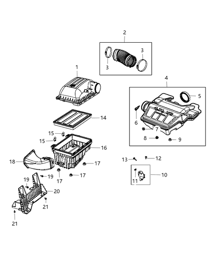 2012 Ram 1500 Mount Bracket Screw, Upper Diagram for 6510204AA