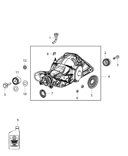 2011 Dodge Durango Axle Assembly And Components Diagram 3 - Thumbnail