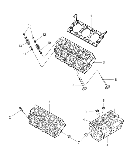 2009 Jeep Wrangler Cylinder Head & Cover Diagram 4 - Thumbnail