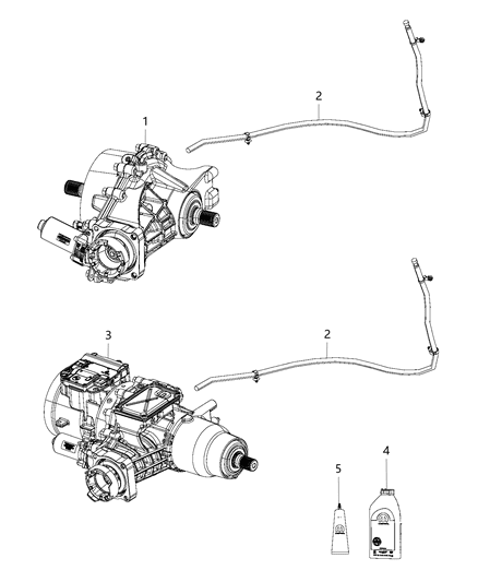 2019 Jeep Cherokee Vent Hose, Rear Diagram for 68410580AA