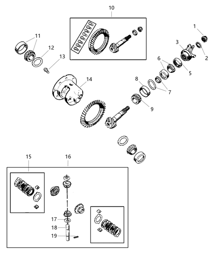 1999 Jeep Wrangler Differential Diagram 1 - Thumbnail