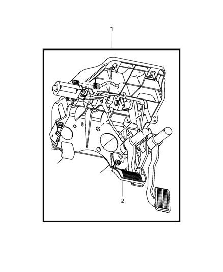 2016 Ram 5500 Brake Pedals Diagram 1 - Thumbnail