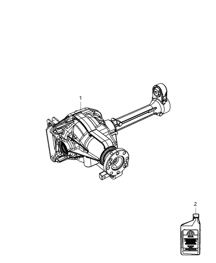 2011 Jeep Liberty Carrier Assembly, Front Diagram for 68104202AA