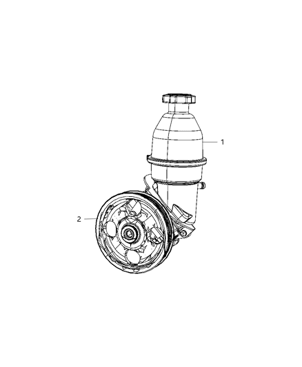 2007 Dodge Nitro Power Steering Pump Diagram 1 - Thumbnail
