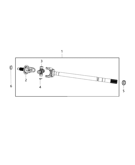 2016 Ram 3500 Cab Chassis Axle Shafts Diagram