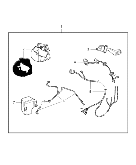 2008 Chrysler PT Cruiser Speed Control of Mopar Accessories - Component Parts Diagram
