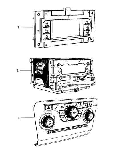 2014 Dodge Charger Radio Diagram for 68210553AE