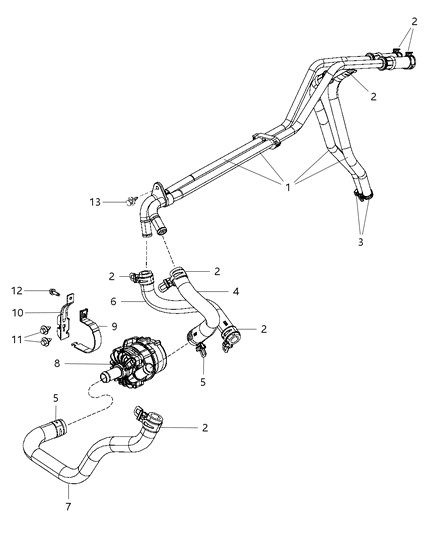 2009 Dodge Durango Heater Plumbing Diagram 2 - Thumbnail