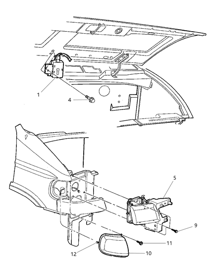 2003 Dodge Ram Van Headlamp Assembly, Front Driver Side Diagram for 55076525AC